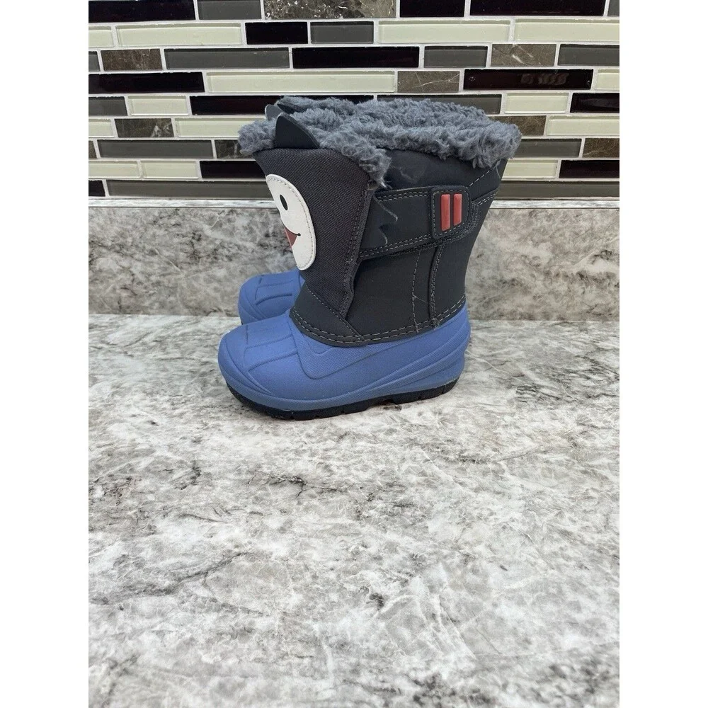 Toddler Cat&Jack Dog Snow Boots Size 7 (used only once)